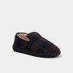 Chaussons fourr&eacute;s Isotoner bleu marine homme