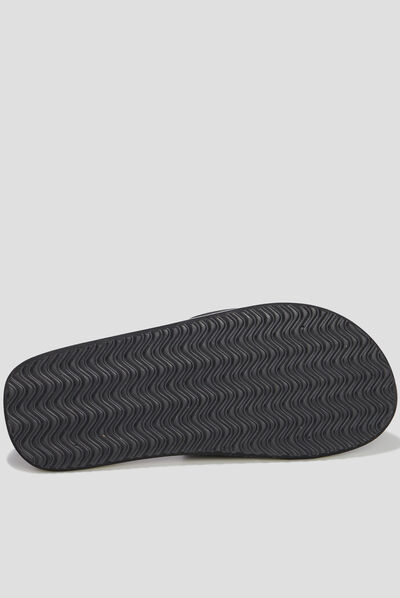 Mules à scratchs Wamea Beach noir homme