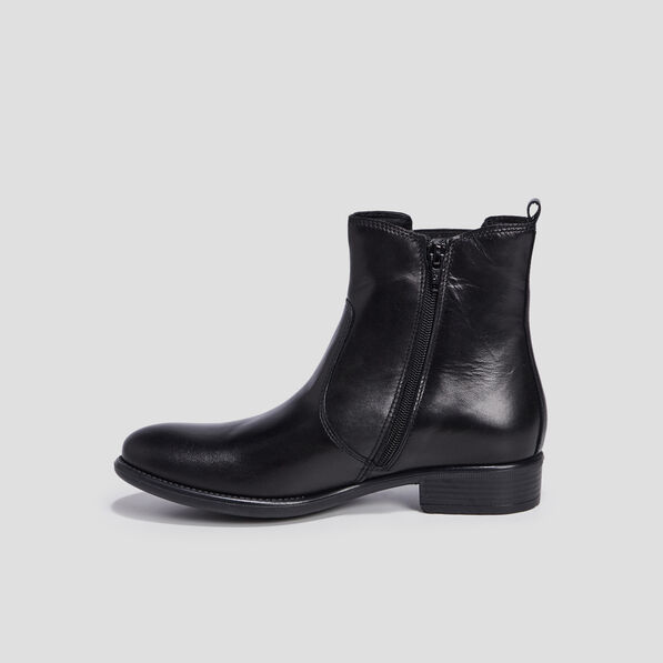 bottines en cuir noir fille Bottines en cuir noir fille