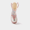 Bottes de pluie semelles crant&eacute;es rose b&eacute;b&eacute; fille