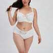Soutien-gorge embo&icirc;tant microfibre blanc femme grande taille