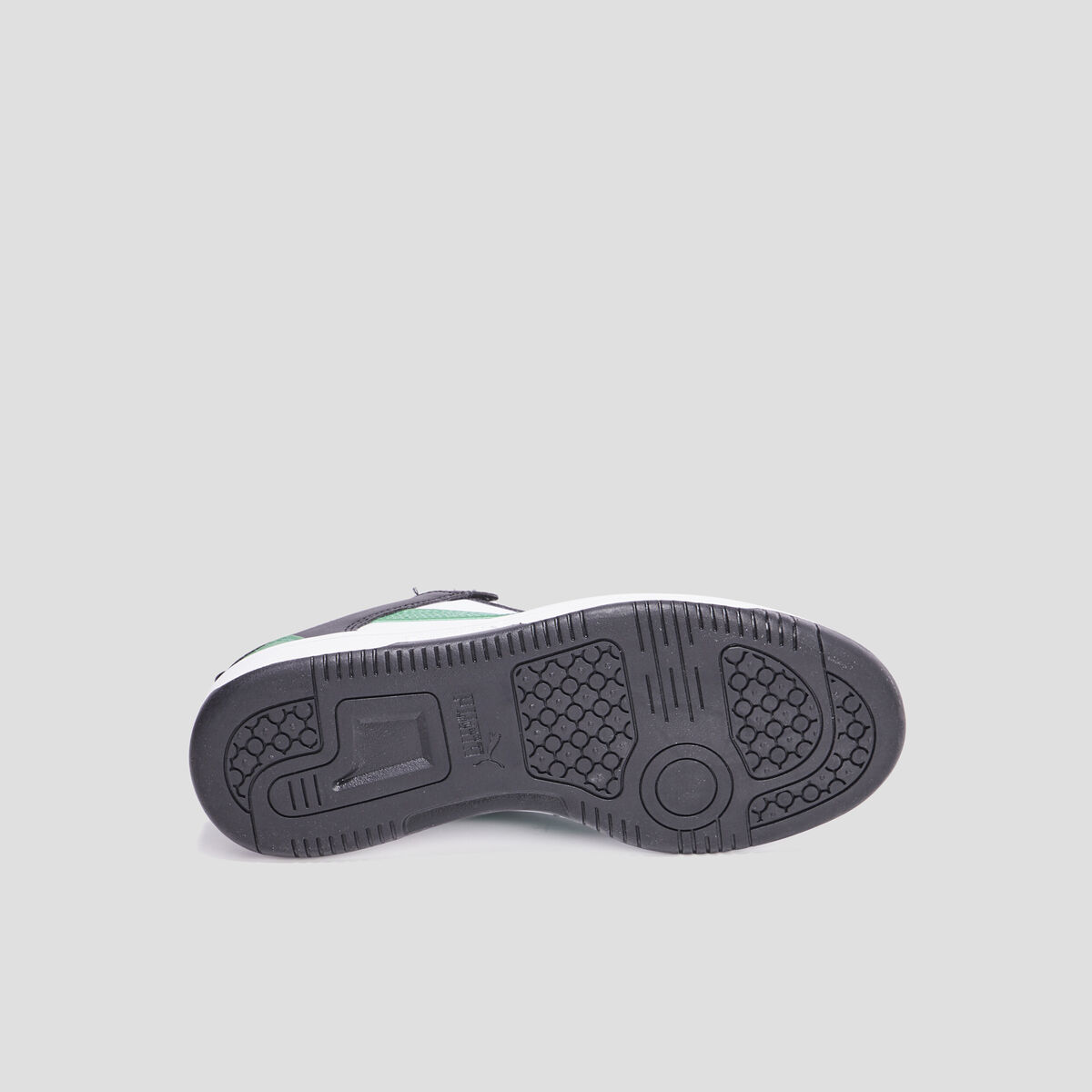 Tennis basse à lacets Puma Rebound vert garçon