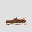 Mocassins en cuir marron homme