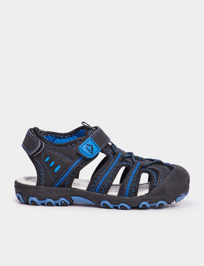 Sandales à scratchs Trappeur bleu garçon