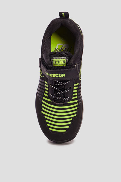 Baskets running Freegun noir garçon
