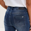 Jean stretch slim 7/8 &egrave;me denim brut femme