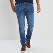 Jean stretch coupe slim denim double stone homme