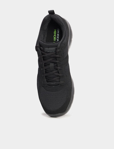Baskets running à lacets noir homme