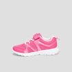 Baskets running à scratchs rose fille
