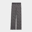 Pantalon de pyjama droit fluide noir femme