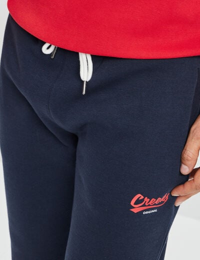 Pantalon jogging ajusté Creeks bleu marine homme