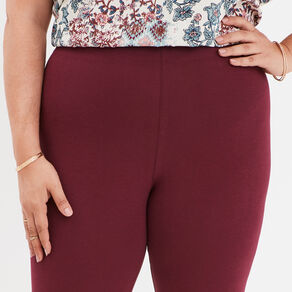 leggings 78eme bordeaux femmegt Leggings 7/8ème bordeaux femme grande taille