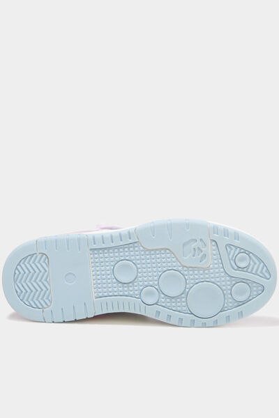 Baskets &agrave; scratchs bout renforc&eacute; blanc fille