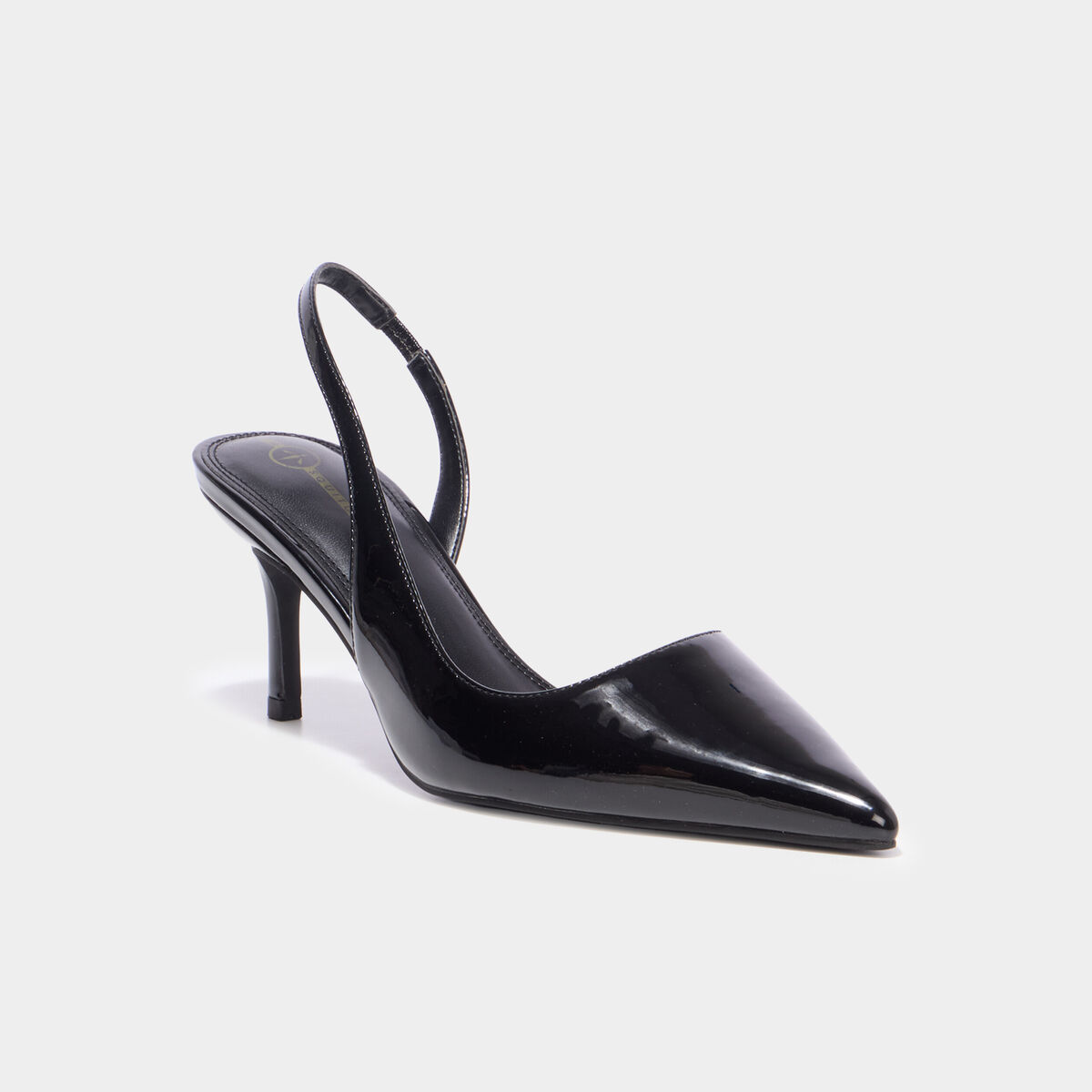 Escarpins slingback talons aiguilles noir femme