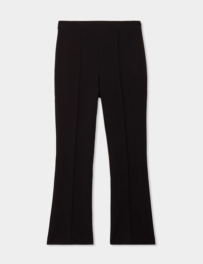Pantalon bootcut 7/8ème noir femme