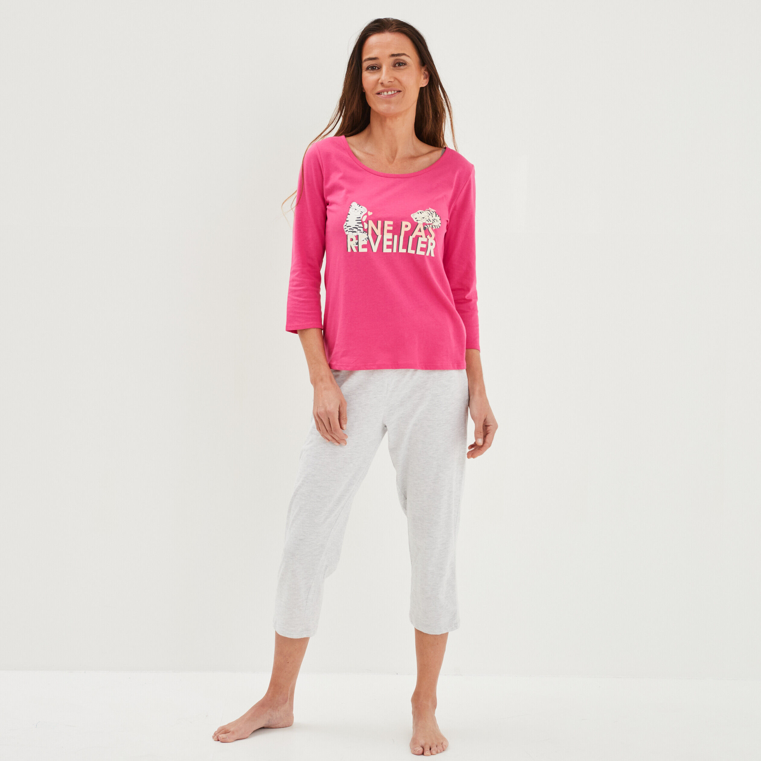 Pyjama corsaire sales femme pas cher