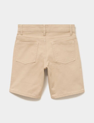 Bermuda regular coton beige gar&ccedil;on