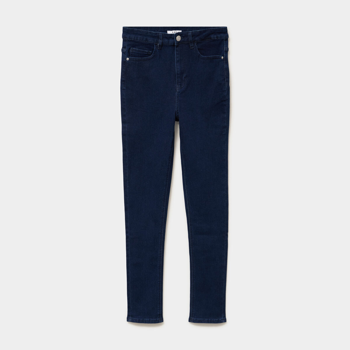 Jeans skinny taille haute denim brut femme