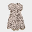 Robe courte droite sans manches cintr&eacute;e sable fille