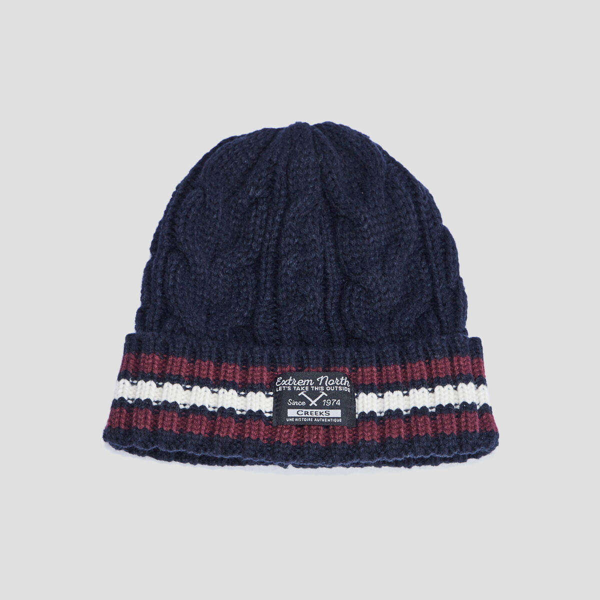 Bonnet bleu marine homme