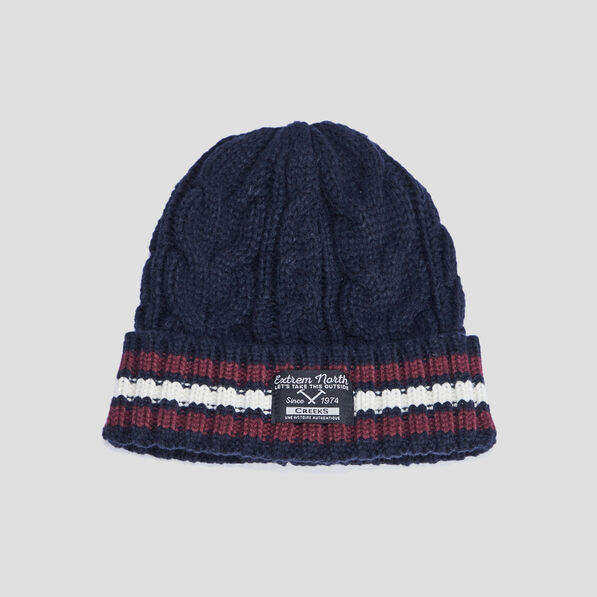Bonnet bleu marine homme