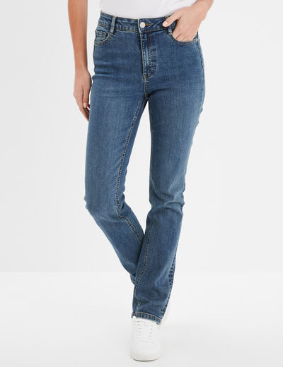 Jeans regular 5 poches coton Creeks denim dirty femme