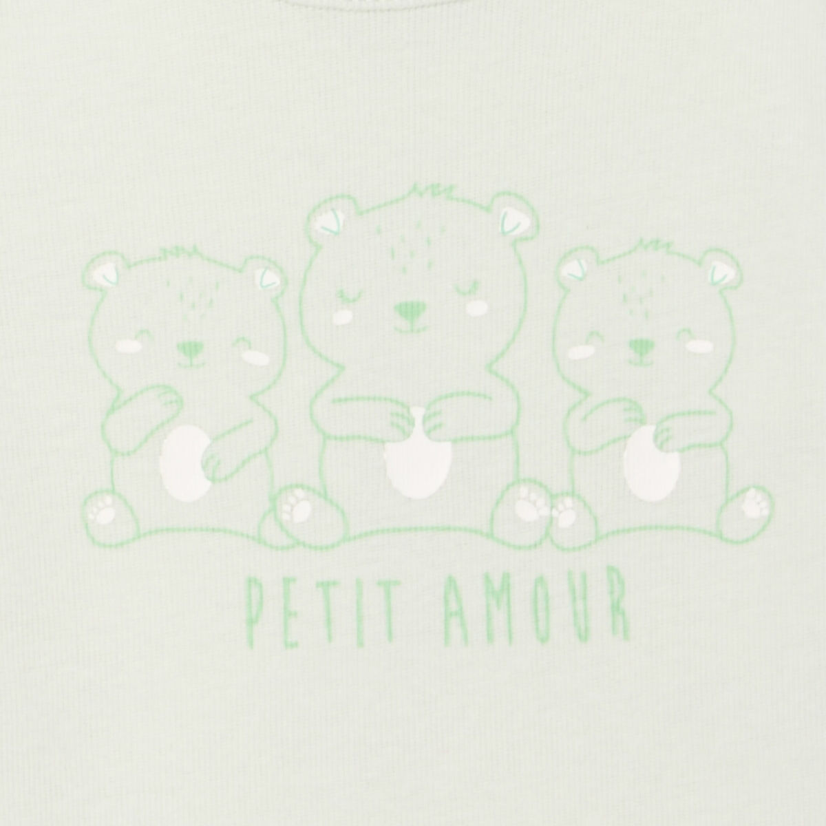 Lot 3 bodies US manches longues coton vert clair bébé