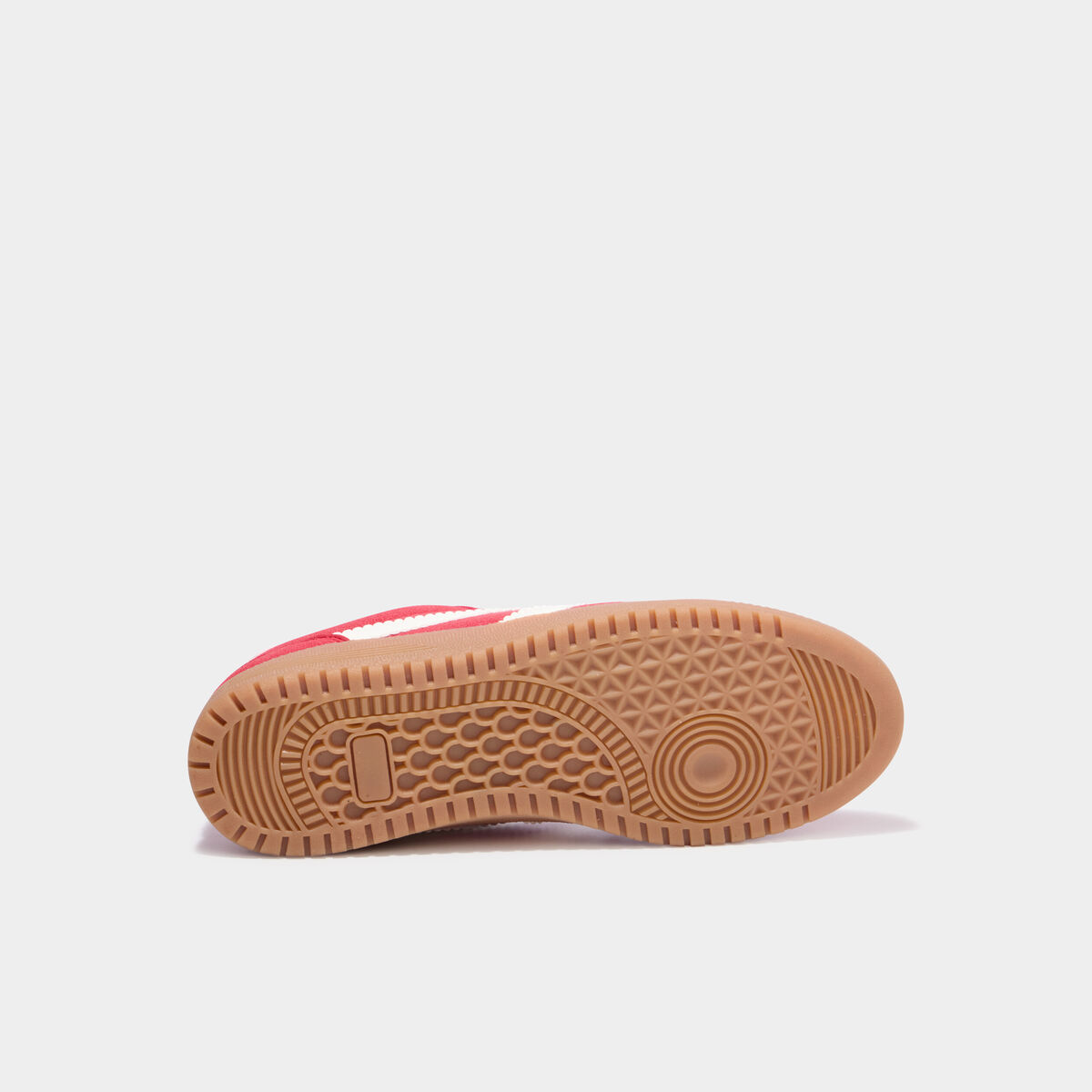 Tennis basses &agrave; lacets rouge femme
