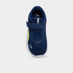 Baskets running &agrave; scratchs Puma jaune citron gar&ccedil;on