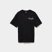 T-shirt manches courtes coton Fender noir homme