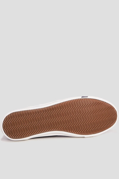 Baskets montantes à lacets bleu marine homme