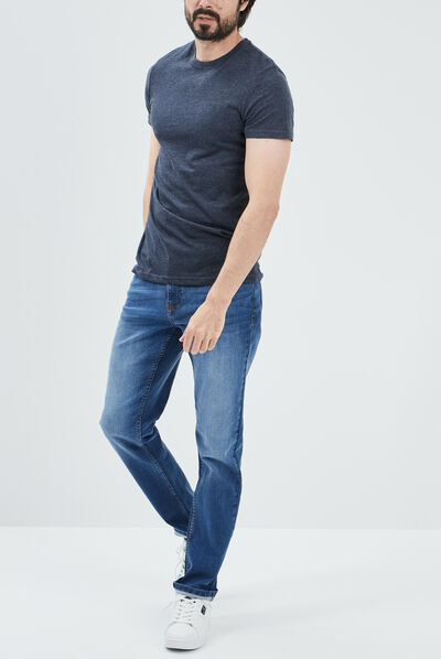 Jeans regular stretch denim double stone homme