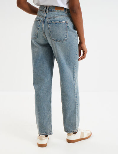 Jeans mom 7/8ème taille haute Creeks denim dirty femme