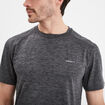 T-shirt technique outdoor l&eacute;ger Trappeur gris fonc&eacute; homme