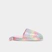 Chaussons mules à paillettes multicolore fille