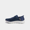Baskets running à lacets élastiqués bleu homme