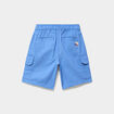 Bermuda short regular poches c&ocirc;t&eacute;s coton bleu gris gar&ccedil;on