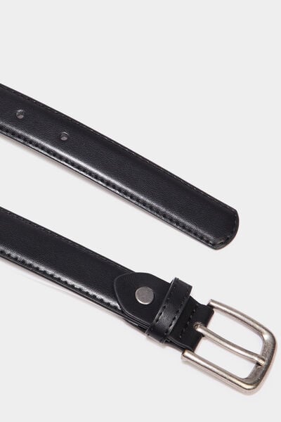 Ceinture avec boucle noir gar&ccedil;on