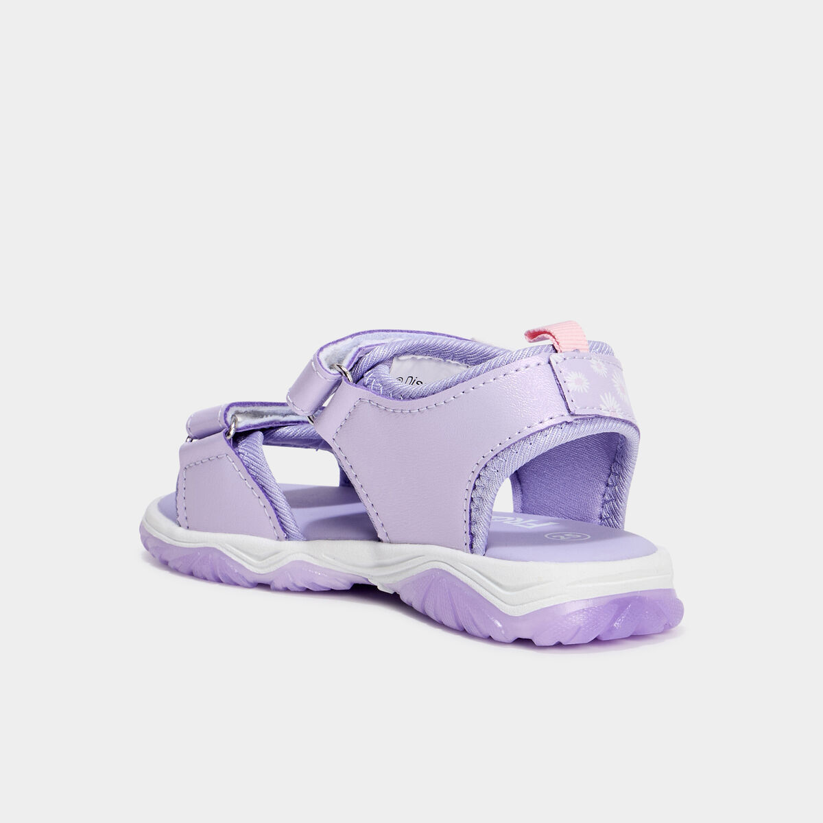 Sandales semelle lumineuse Reine neiges violet fille