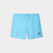 Short de bain droit taille &eacute;lastiqu&eacute;e vert turquoise homme