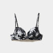 Haut de maillot de bain push up armatur&eacute; ecru femme