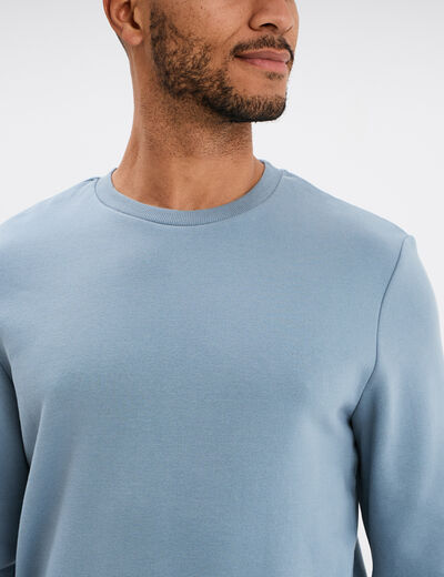 Sweat avec col rond gris homme