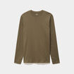 T-shirt manches longues vert kaki homme