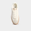 Tennis basses &agrave; lacets blanc fille