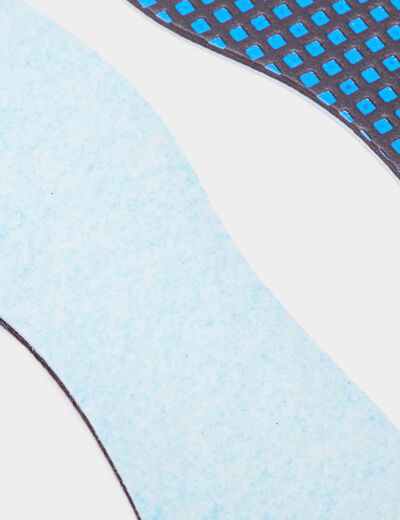 Semelles triple action bleu mixte