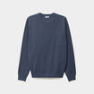 Pull col rond manches longues bleu homme
