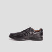 Sneakers en cuir à scratchs noir homme