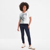 T-shirt manches courtes coton Stitch multicolore femme