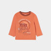T-shirt manches longues Creeks orange bébé garçon