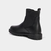 Boots chaussettes crant&eacute;es noir femme